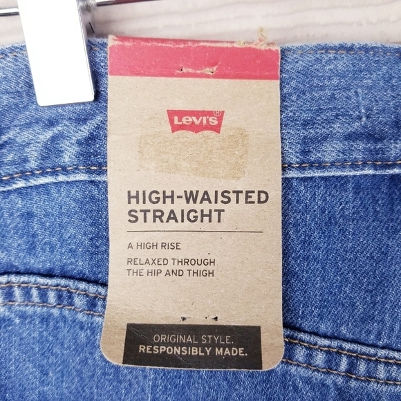 Levi's A00920007 High-Waisted Straight Jeans Women's size 31x29 - Picture 4 of 11